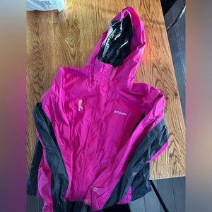 Columbia breast cancer rain jacket